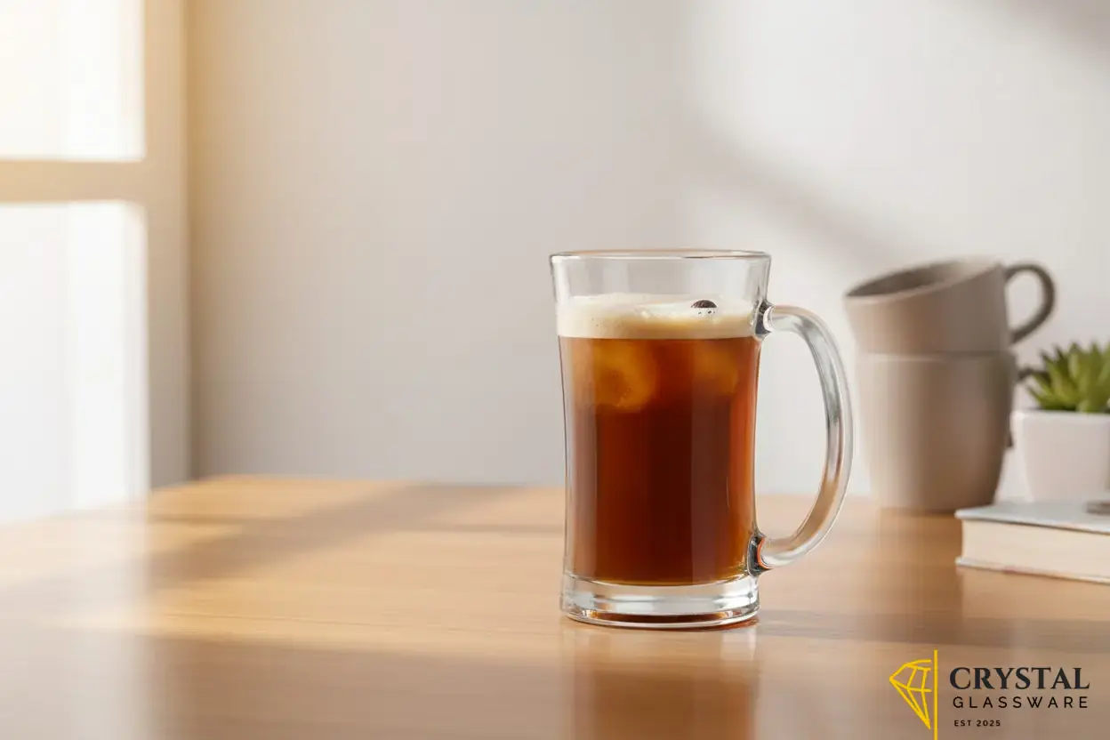 DELISOGA Glass Mugs - Set Of (6 piece) 320ml